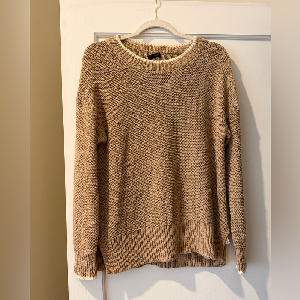 J. Crew Tan Crew Neck Sweater